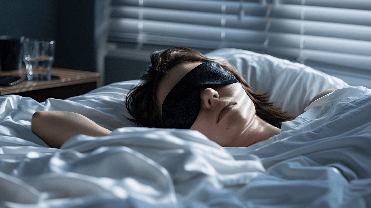 Valon esto demonstraatio, yläpuolisko kirkas auringonvalo, alapuolisko täysi pimeys 3D maskilla